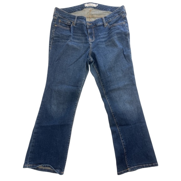 Torrid Flare Jeans - Dark Blue Denim Wash, Size 14XS - Picture 1 of 14
